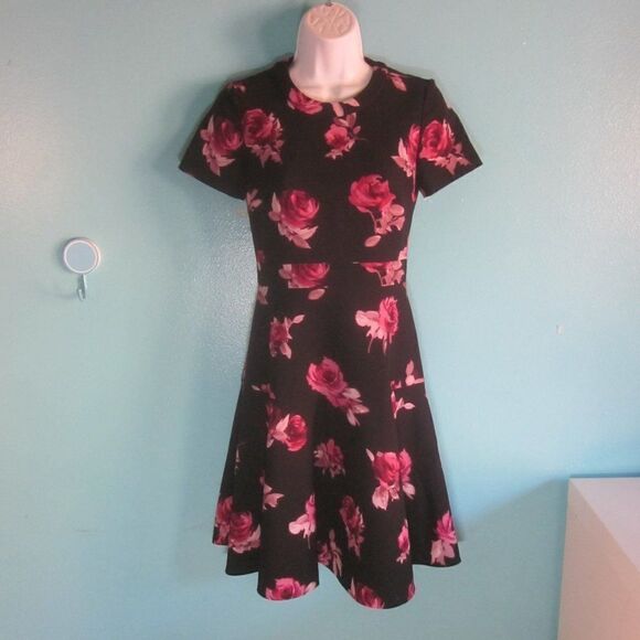 Kate Spade Rose Dress Size 0 Like New - Picture 6 of 15